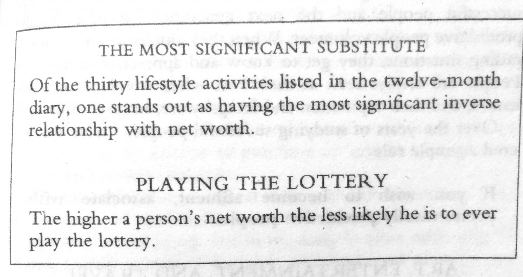 Å spille lotto er typisk for de fattige